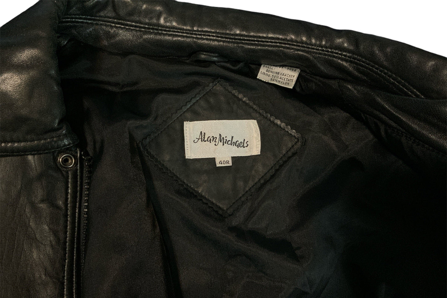 Black leather jacket  from. Allen Michaels